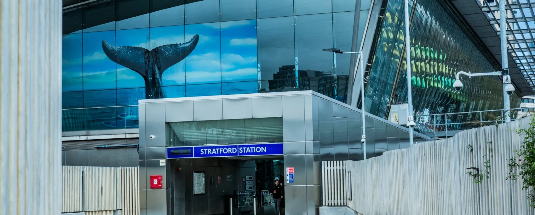Outside of Stratford station
